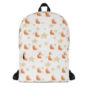 Sparkly Orange Butterflies Backpack