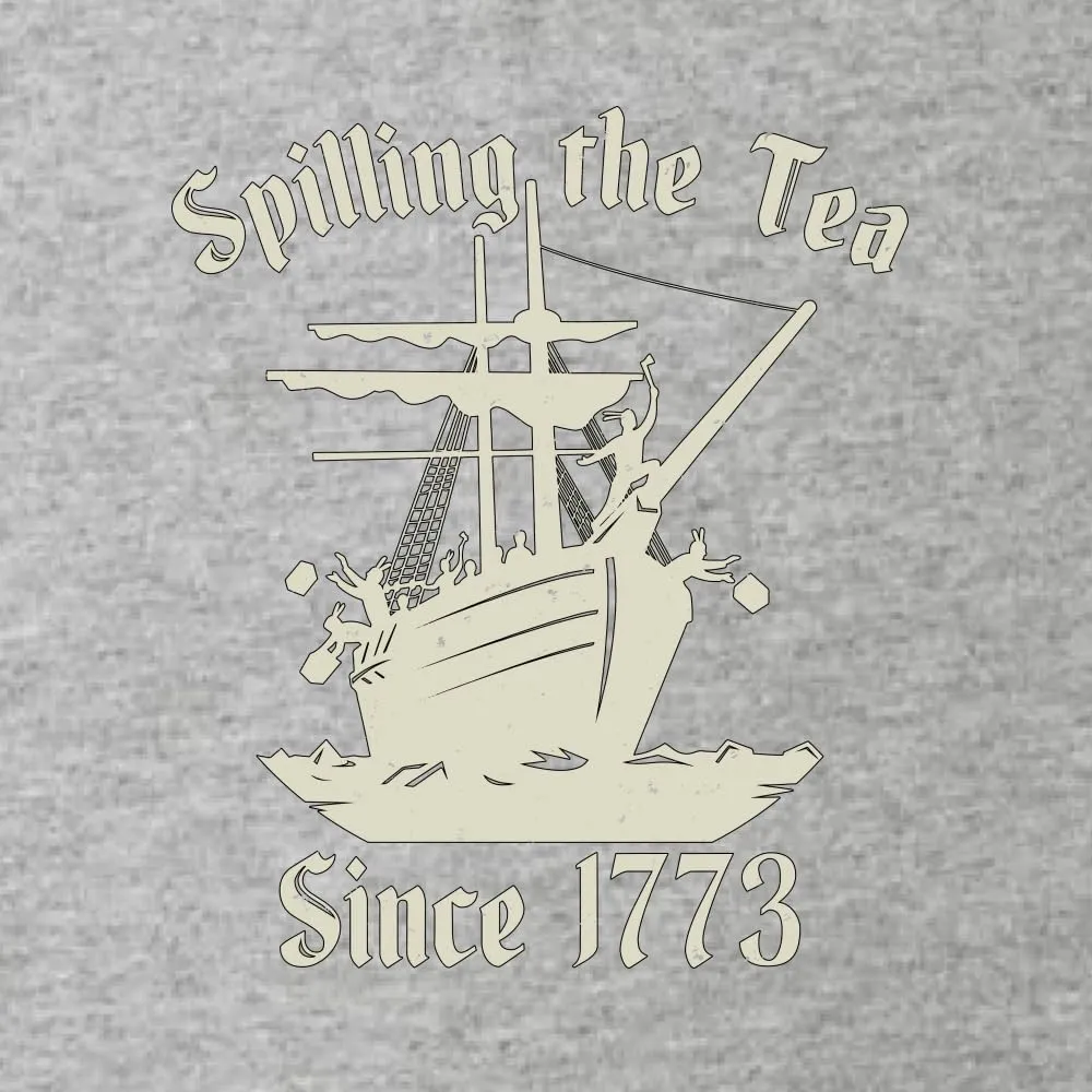 Spilling Tea Since 1773 Funny USA History Boston Tea Party American Pride Mens Tank Top