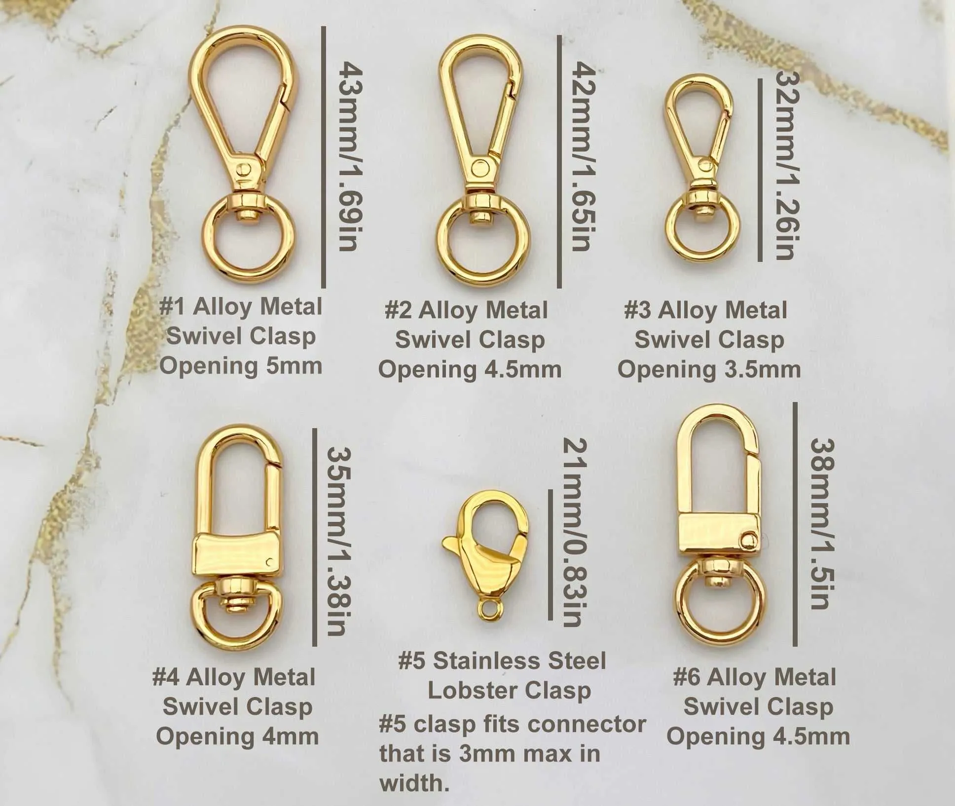 Stainless Steel Gold Bag Chain Strap Wallet Chain - Diamond Cut Handbag Straps