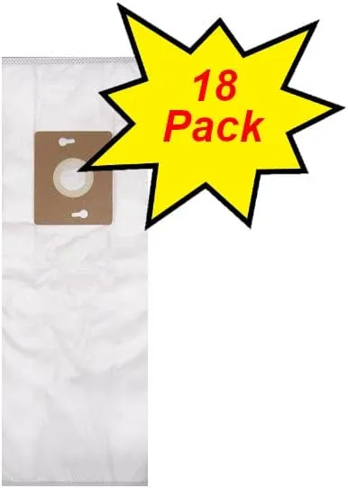 Standard HEPA Vacuum Bags for use with Riccar and Simplicity Type F Upright Vacuum Cleaners (18-Pack)