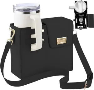 Stanley Cup Purse Crossbody Bag with Sports Outdoor Portable Crossbody Water Cup Storage Bag Water Bottle Holder for Stanley