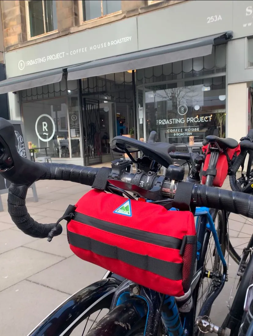 Stravaig 2L Handlebar Bag - Red - Brae Cycling