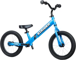 Strider 14x,- Balance Bike for Kids 3 to 6 Years - Includes Kid-Size Grips, Padded Seat, Performance Footrest & All-Purpose Tires - Easy Assembly & Adjustments
