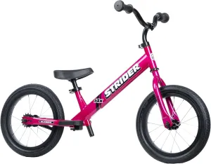 Strider 14x,- Balance Bike for Kids 3 to 6 Years - Includes Kid-Size Grips, Padded Seat, Performance Footrest & All-Purpose Tires - Easy Assembly & Adjustments