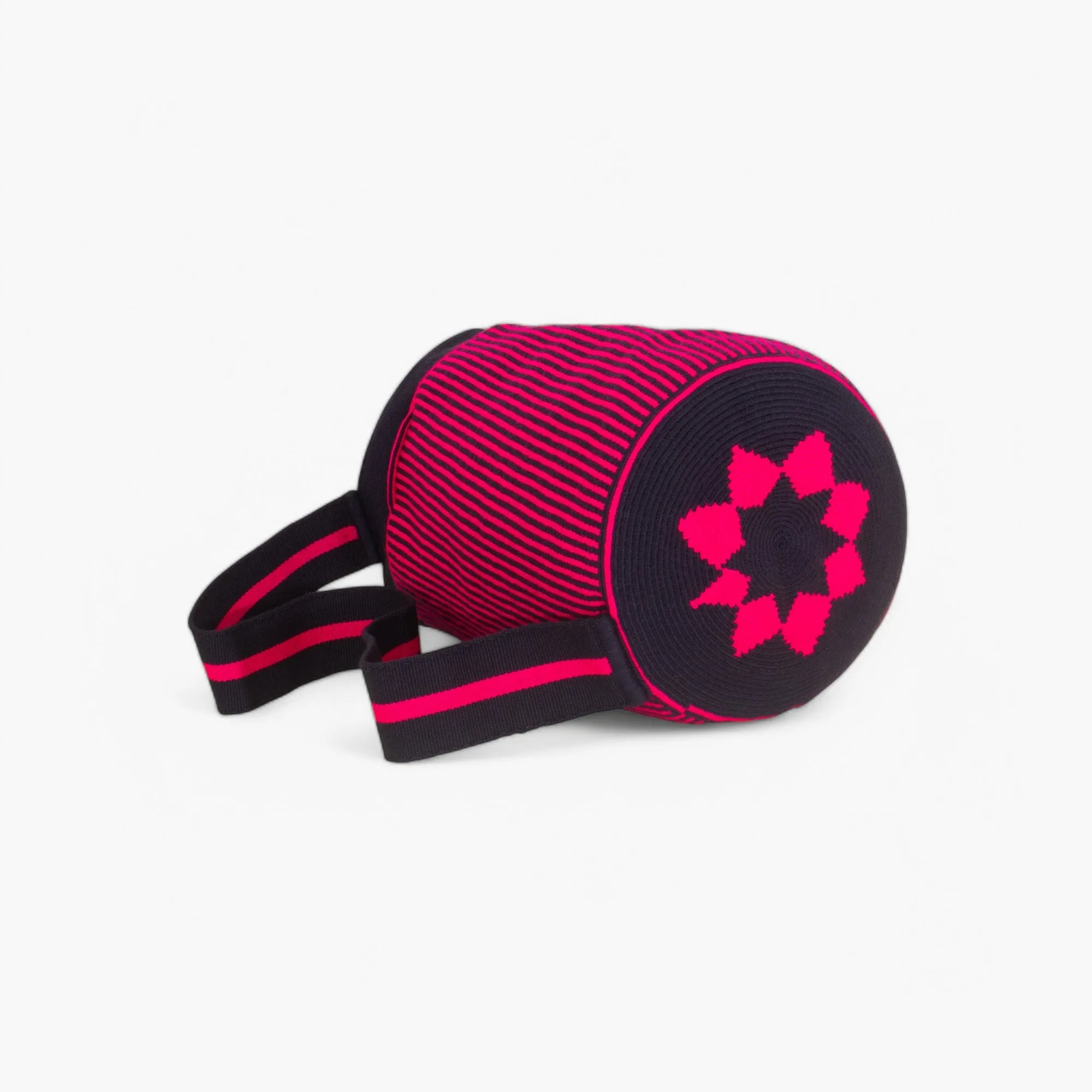Striped backpack | Magenta