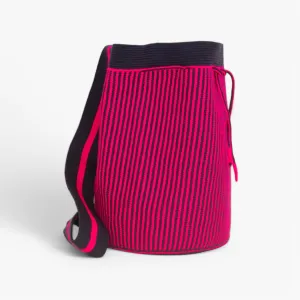 Striped backpack | Magenta