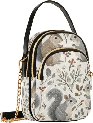 SUABO Crossbody Bag for Women, Cute Phone Purse Detachable Chain Bag Shoulder Handbag Wallet