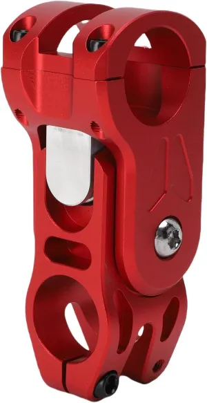 SUNGOOYUE Bicycle Red Handlebar Stem, Aluminum Alloy Shock Absorbing Stem with Stable Rider for Road Bike Off Road Bike