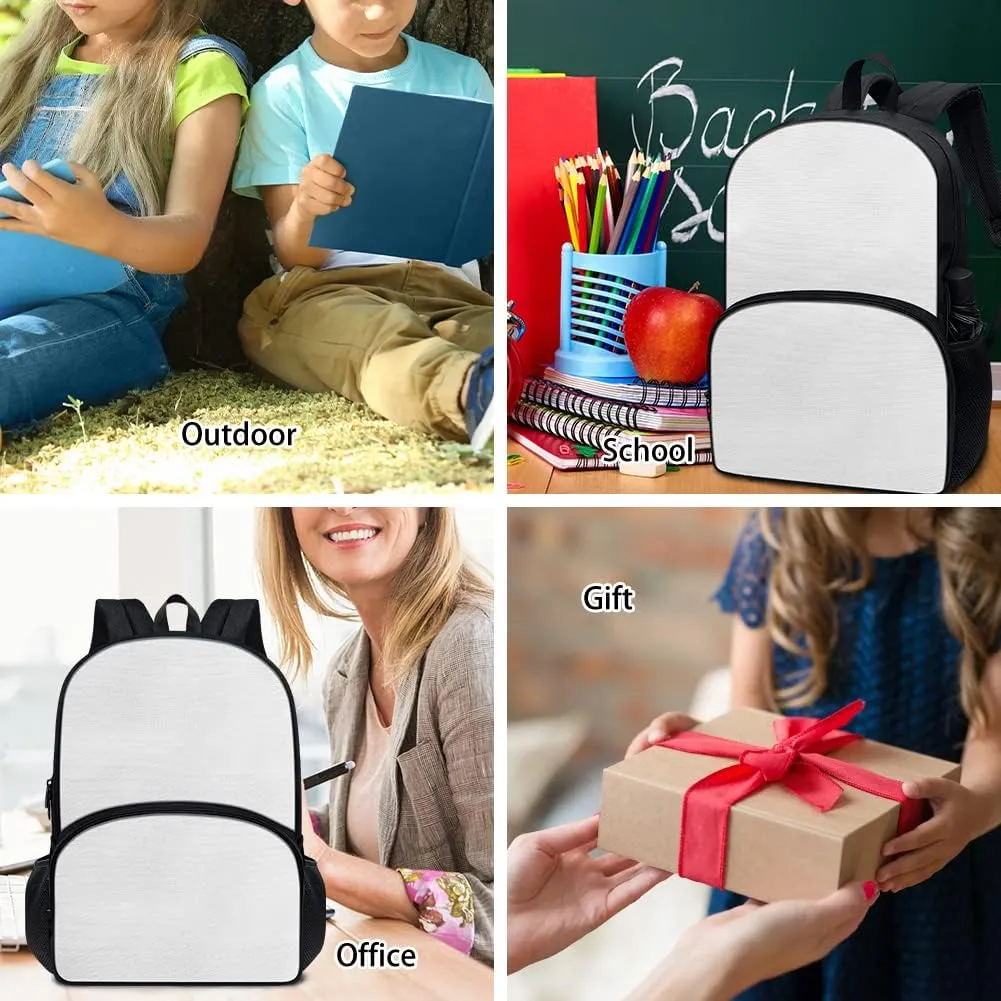 Suobstales Funny Gully Terrier Print Backpack for Girls Boys Travel Lightweight Backpack Laptop Backpacks Casual Shoulders Bag School Bag with Zippe Pocket
