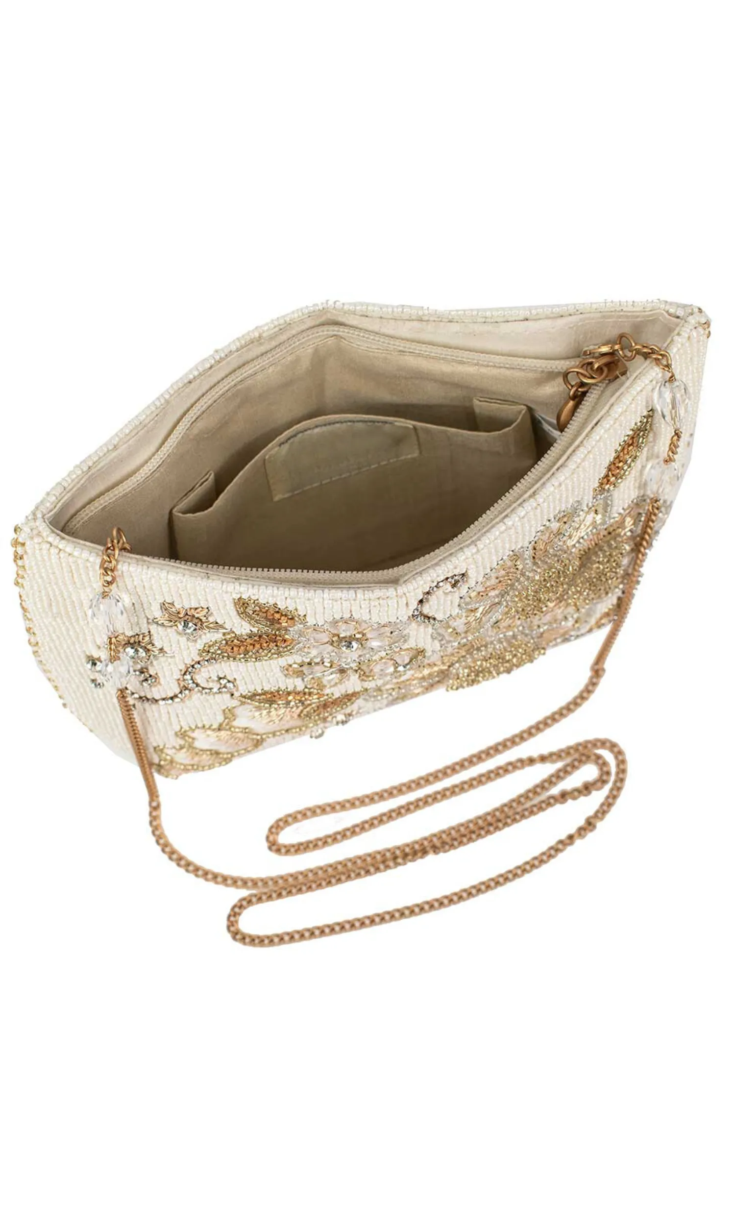 Swan Lake Bridal Beaded Crossbody Clutch