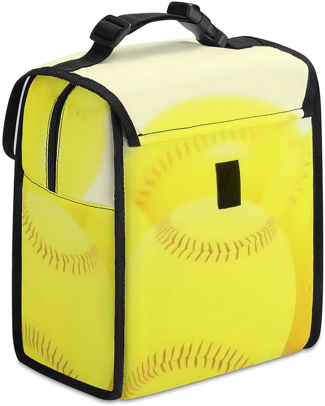 SWEET TANG Lunch Tote with Buckle - Insulated Reusable Work Office Bento Handbags Compatible with Softball Yellow for Adults Men Women Leak-Proof Thermal