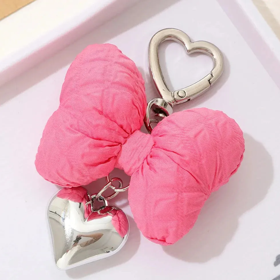 Sweetheart Big Kawaii Cloth Bow Keychains