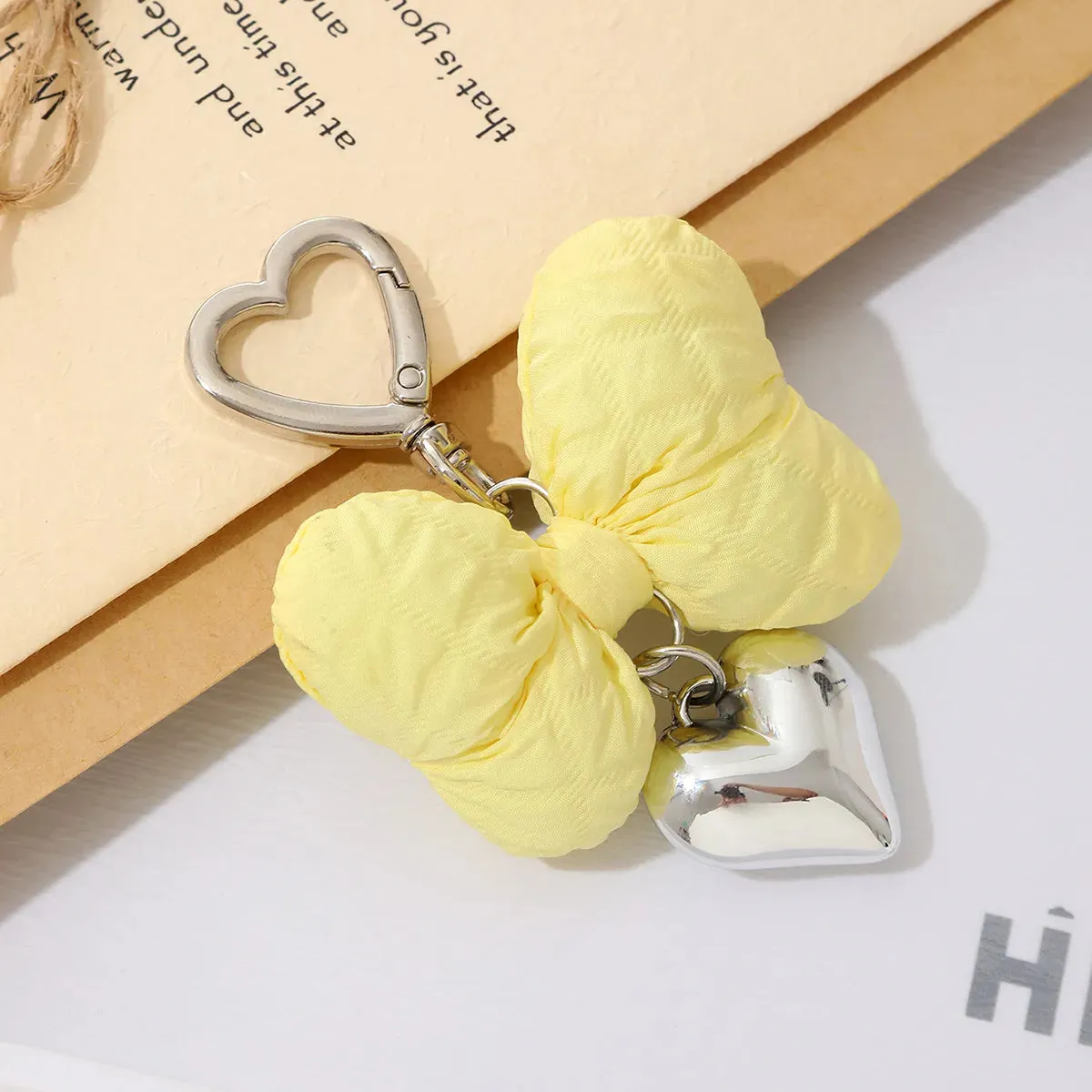 Sweetheart Big Kawaii Cloth Bow Keychains