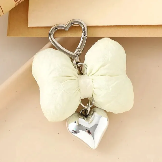 Sweetheart Big Kawaii Cloth Bow Keychains