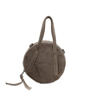 Taupe | Velvet Circle Bag