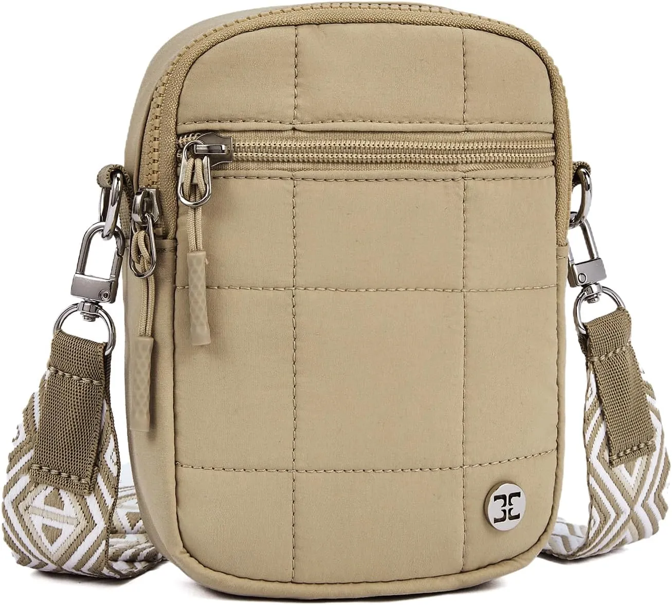 Telena Puffer Small Crossbody Bags for Women Cell Phone Purse Cross Body Bag
