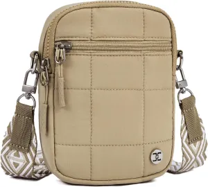 Telena Puffer Small Crossbody Bags for Women Cell Phone Purse Cross Body Bag