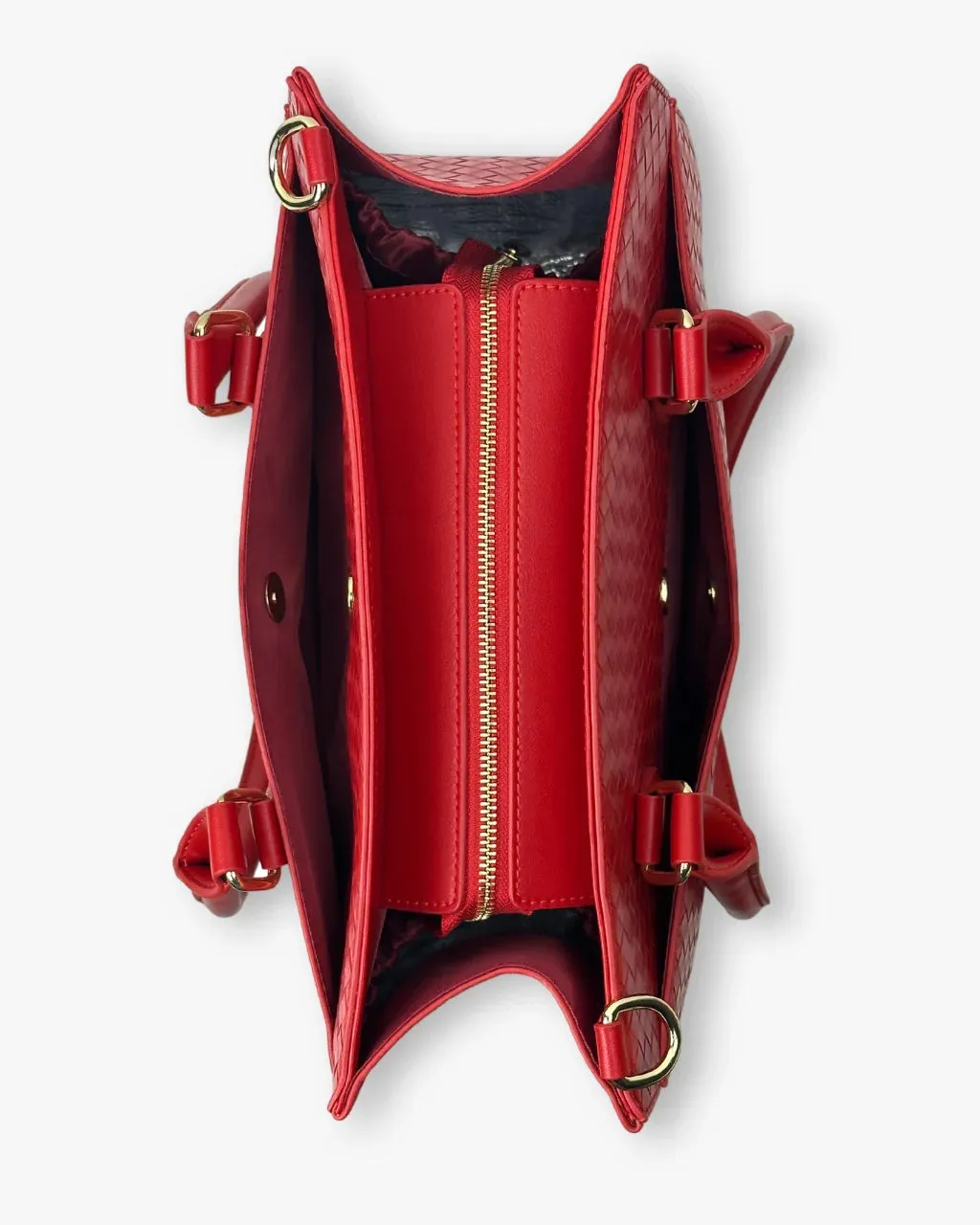 The Montrose Diaper Bag Tote - Cardinal