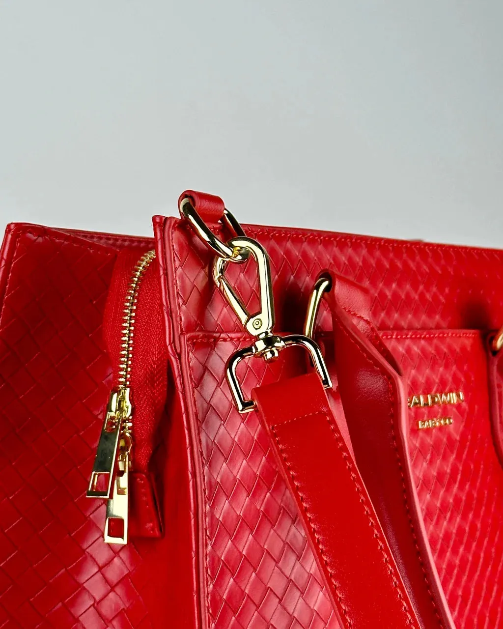 The Montrose Diaper Bag Tote - Cardinal