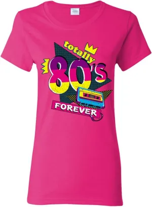 Totally 80's Forever Vintage Womens Graphic T-Shirt