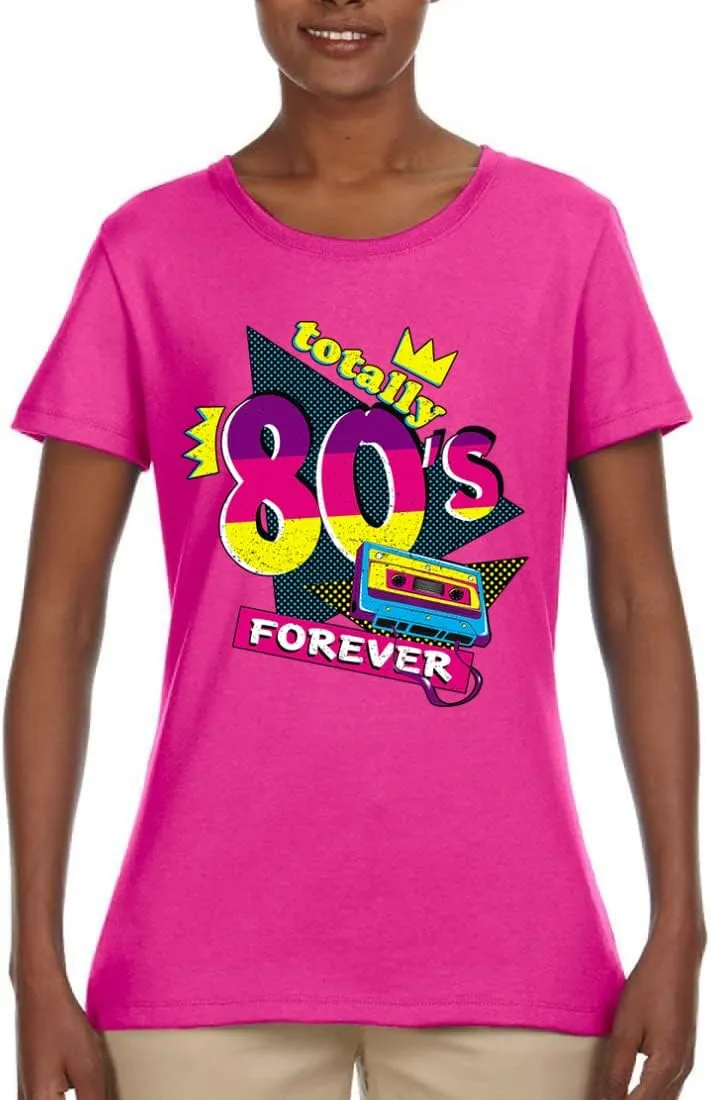 Totally 80's Forever Vintage Womens Graphic T-Shirt