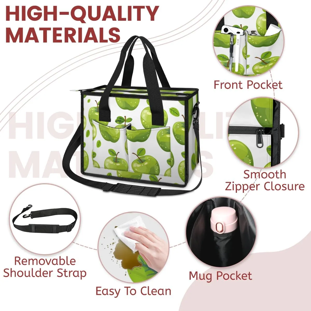 Tote Satchel Bag Set 3PCS for Women,Travel Shoulder Bag Handbag and Wallet Daily Use04