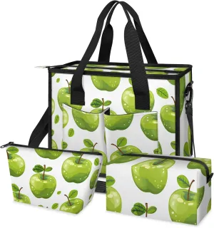 Tote Satchel Bag Set 3PCS for Women,Travel Shoulder Bag Handbag and Wallet Daily Use04