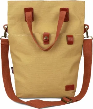 TOURBON Canvas Clip-On Quick-Release Bike Panniers Women's Shoulder Tote Bag