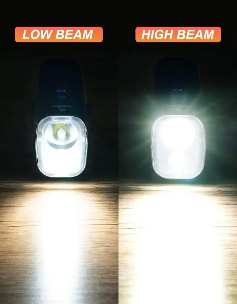 TOWILD DLite1800 Bike Lights for Night Riding 1800LM Dual Light Source System,Super Bright Front Bicycle Light Waterproof Bike Headlight for Mountain,Road,Commuter Cycling -Fits All Bikes