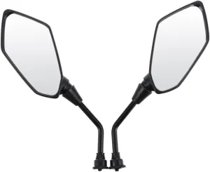 Toyvian 2pcs Handlebar Mirrors for Rear View Convex Reflector Lightweight Safety Accessory for Folding High-brightness Reflection