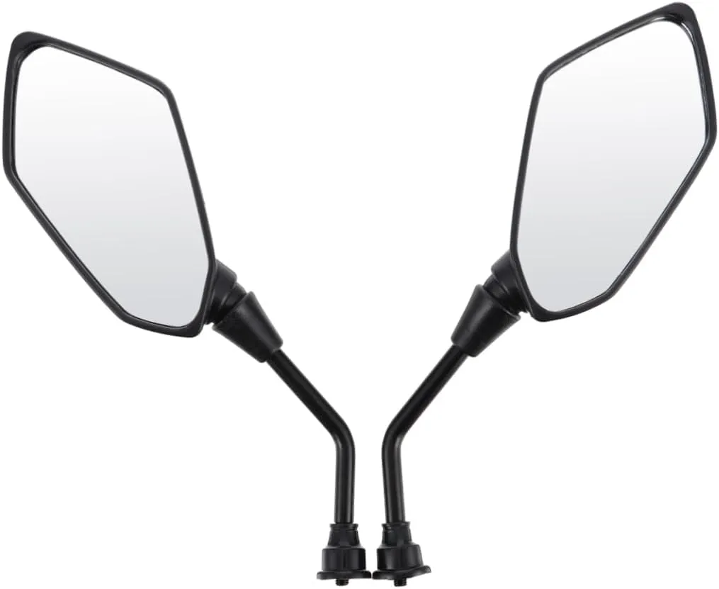 Toyvian 2pcs Handlebar Mirrors for Rear View Convex Reflector Lightweight Safety Accessory for Folding High-brightness Reflection