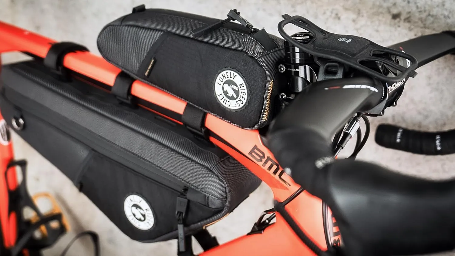 TREKKING GT BOLT-ON Bike Top Tube Bag, Waterproof Pouch Pack, Cycling Accessories Pouch for Mountain Road Bike