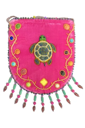 Turtle Pattern Velvet Crossbody MUG-Turtle
