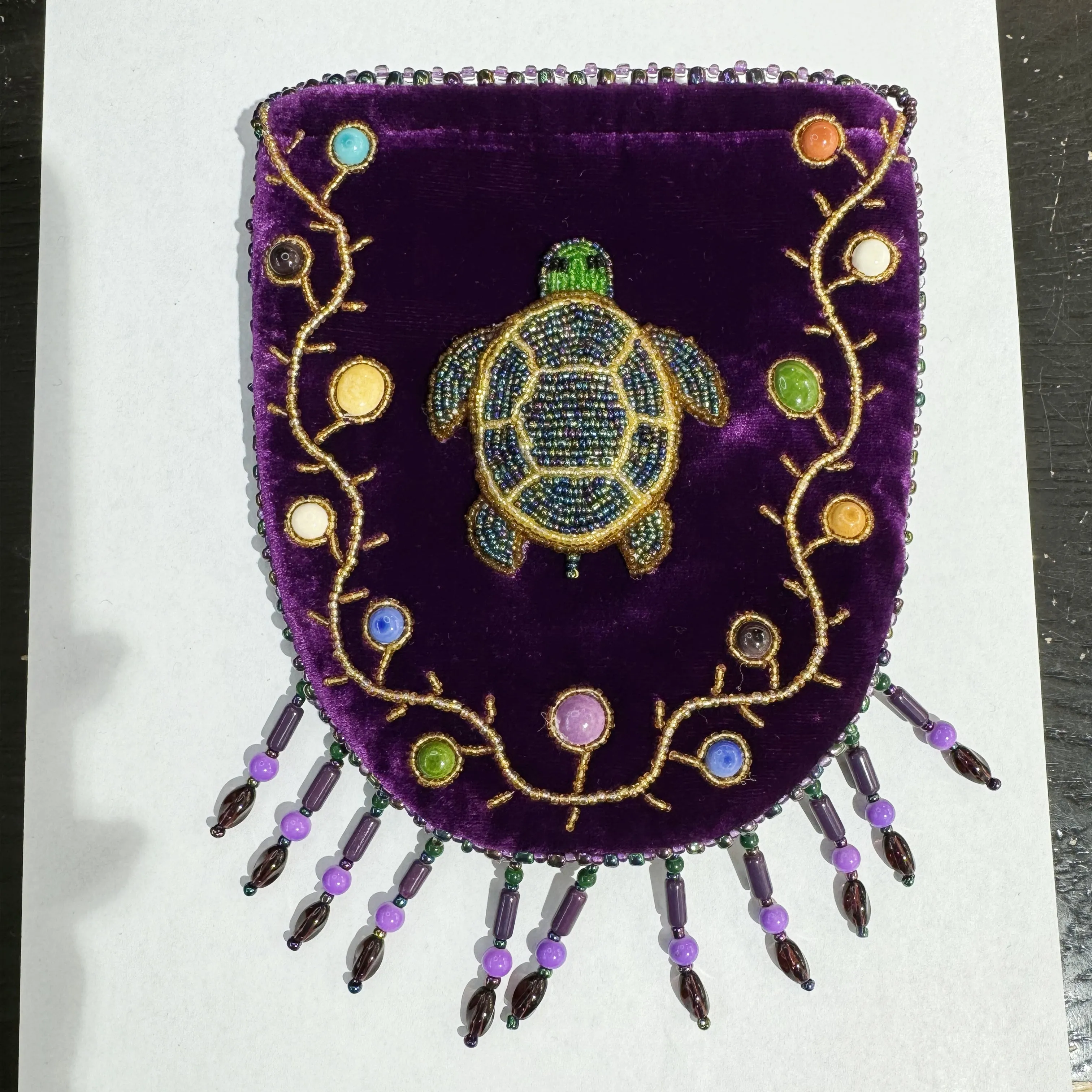 Turtle Pattern Velvet Crossbody MUG-Turtle