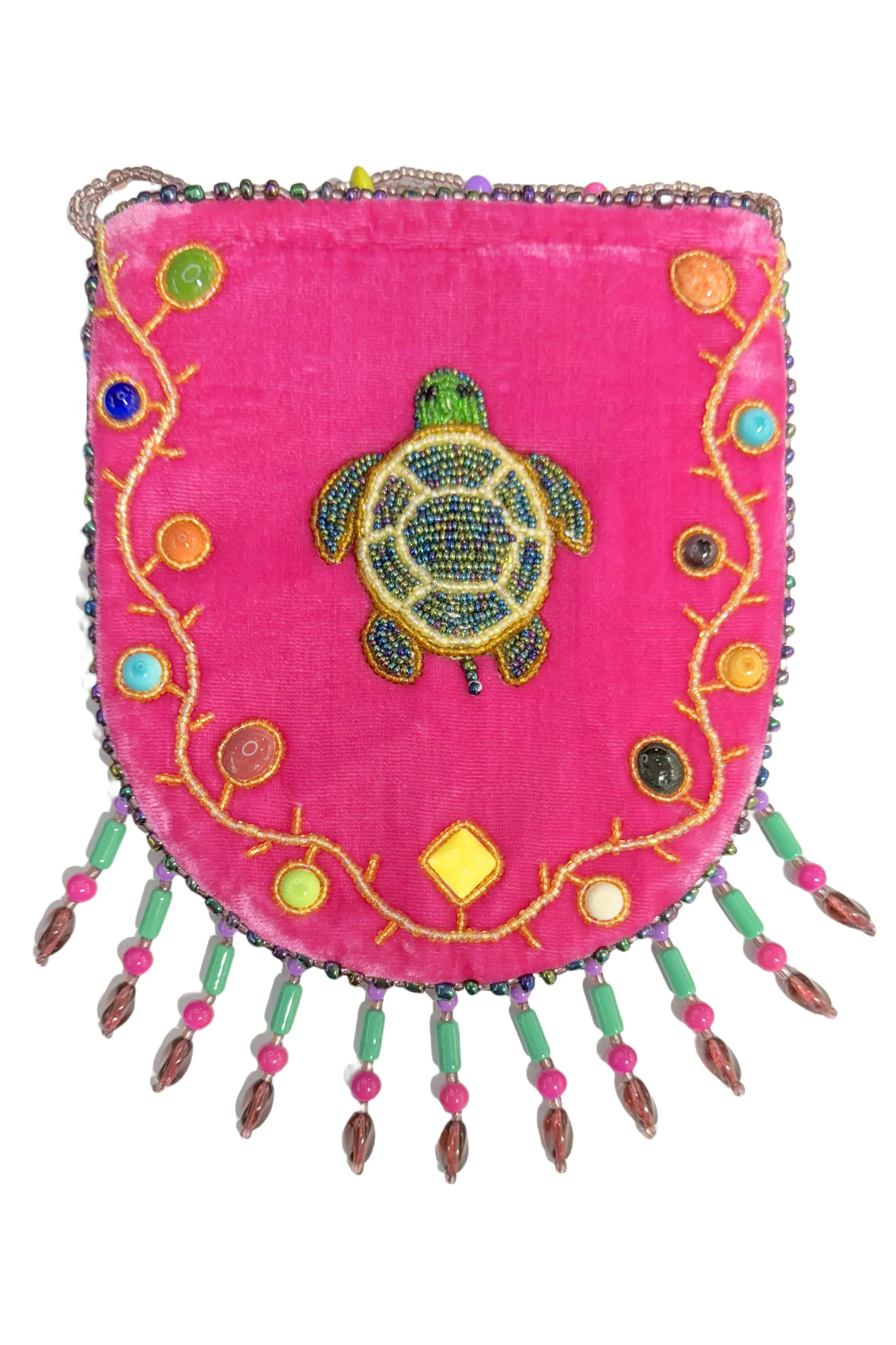Turtle Pattern Velvet Crossbody MUG-Turtle