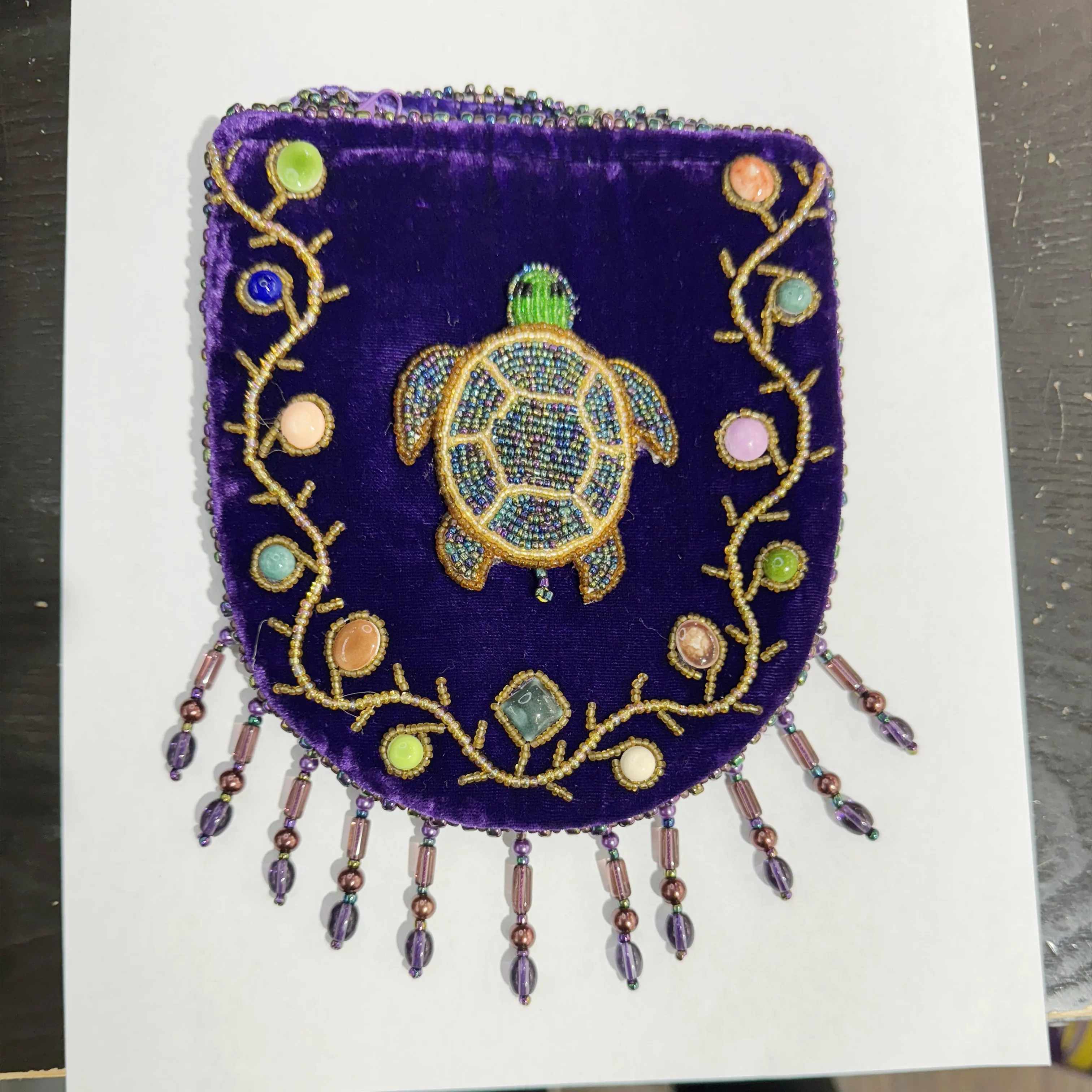 Turtle Pattern Velvet Crossbody MUG-Turtle