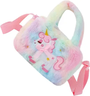 Unicorn Plushies for Girls Lightweight Baby Purse Small Girls Purse Design Zipper Resistant for Long Use
