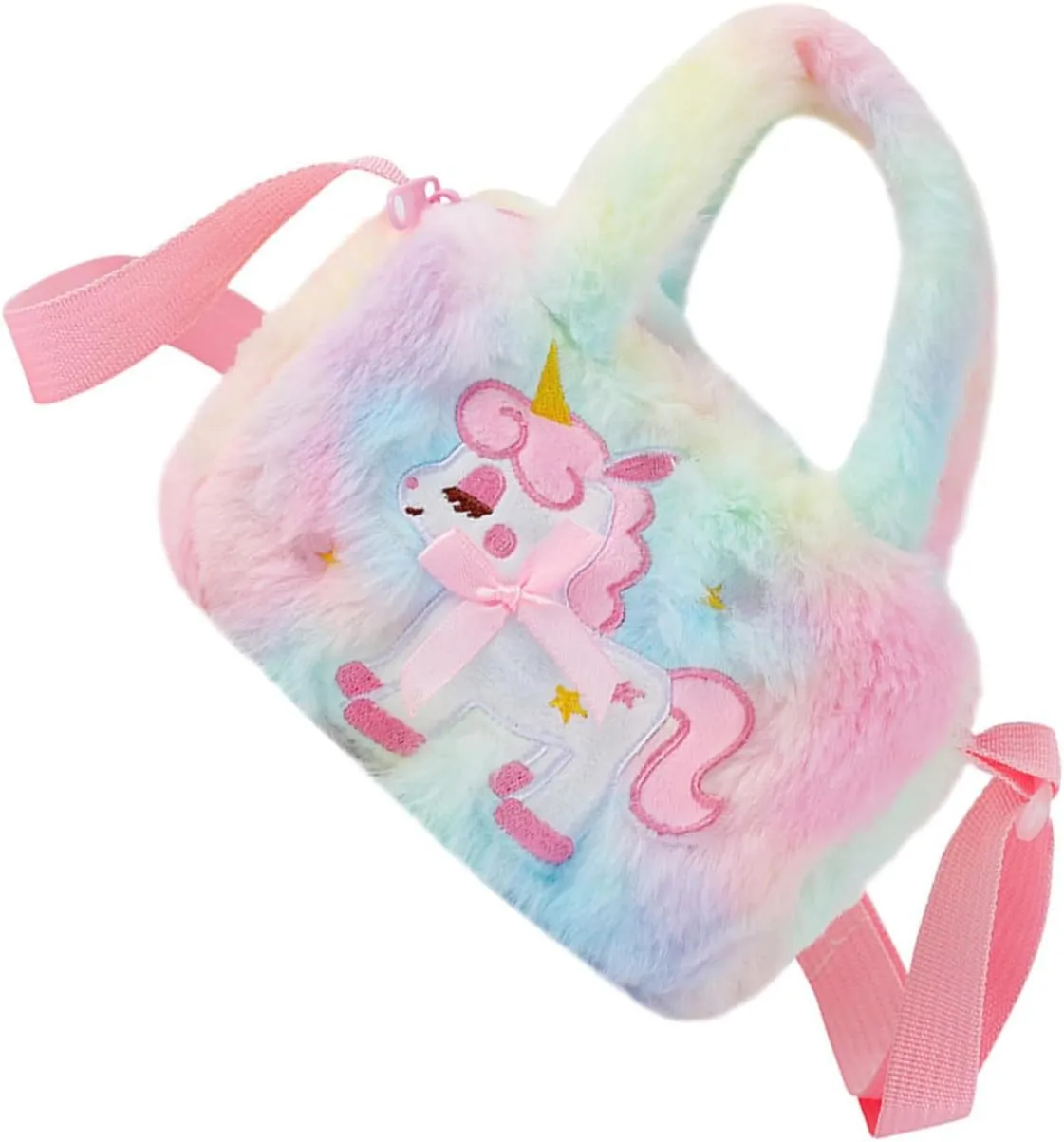 Unicorn Plushies for Girls Lightweight Baby Purse Small Girls Purse Design Zipper Resistant for Long Use