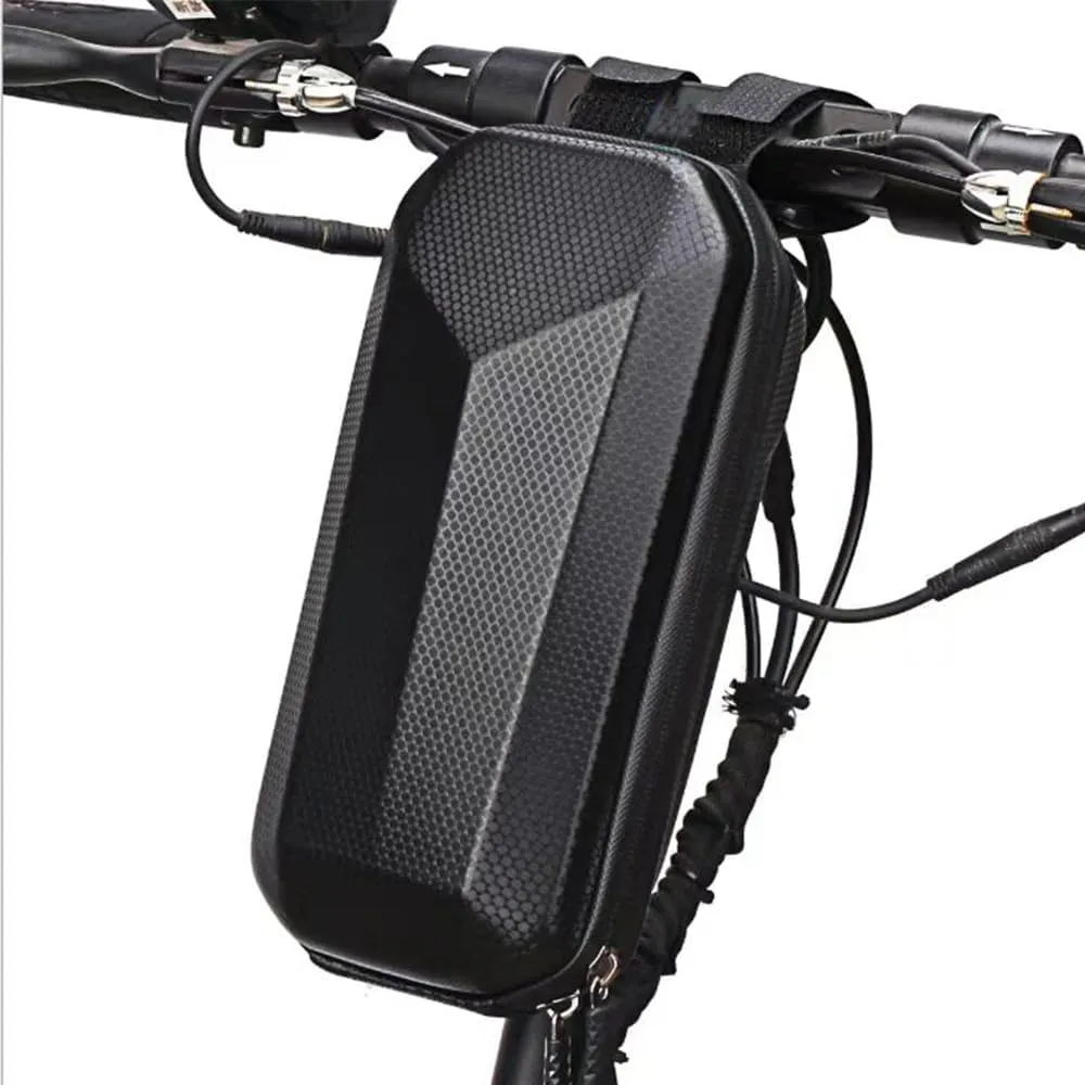 Universal 4L Electric Scooter Bag, Waterproof Handlebar Bag with Hard Shell, Adjustable Straps, Fits Most Scooters