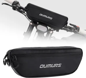 Universal Motorcycle Handlebar Bag Water-resistant Bicycle Handlebar Bag Reflective Front Storage Bag Compatible with Sur-Ron Light Bee X and S X160 X260 Talaria Electric Dirt Bike