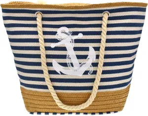 utop Large Beach bag for Women Straw Beach Tote Bags Cotton Rope Handles Durable Lightweight with Large Capacity Bags