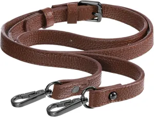 uxcell Purse Strap, Crossbody Strap Leather Adjustable Replacement Shoulder Strap for Women's Crossbody Handbags Bag, 0.6" Wide, 41-51" Long (Brown)