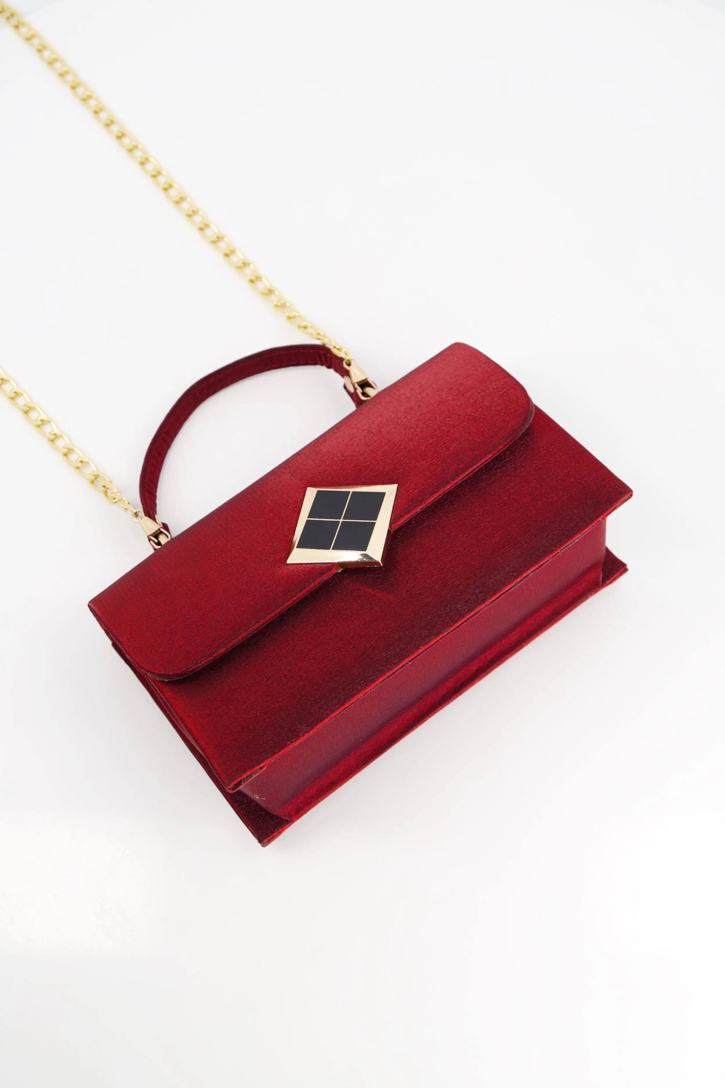 Velvet Maroon Handbag