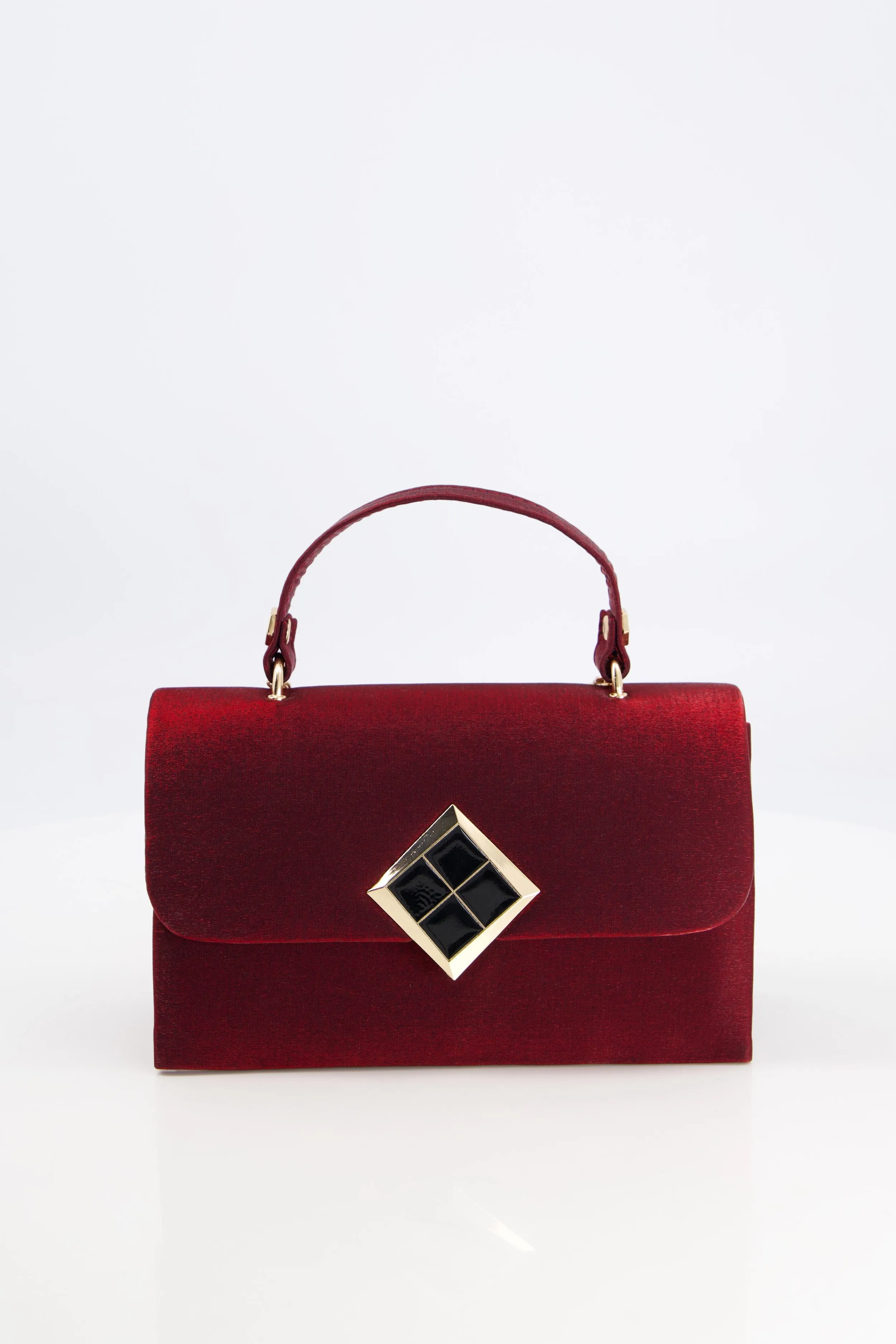 Velvet Maroon Handbag