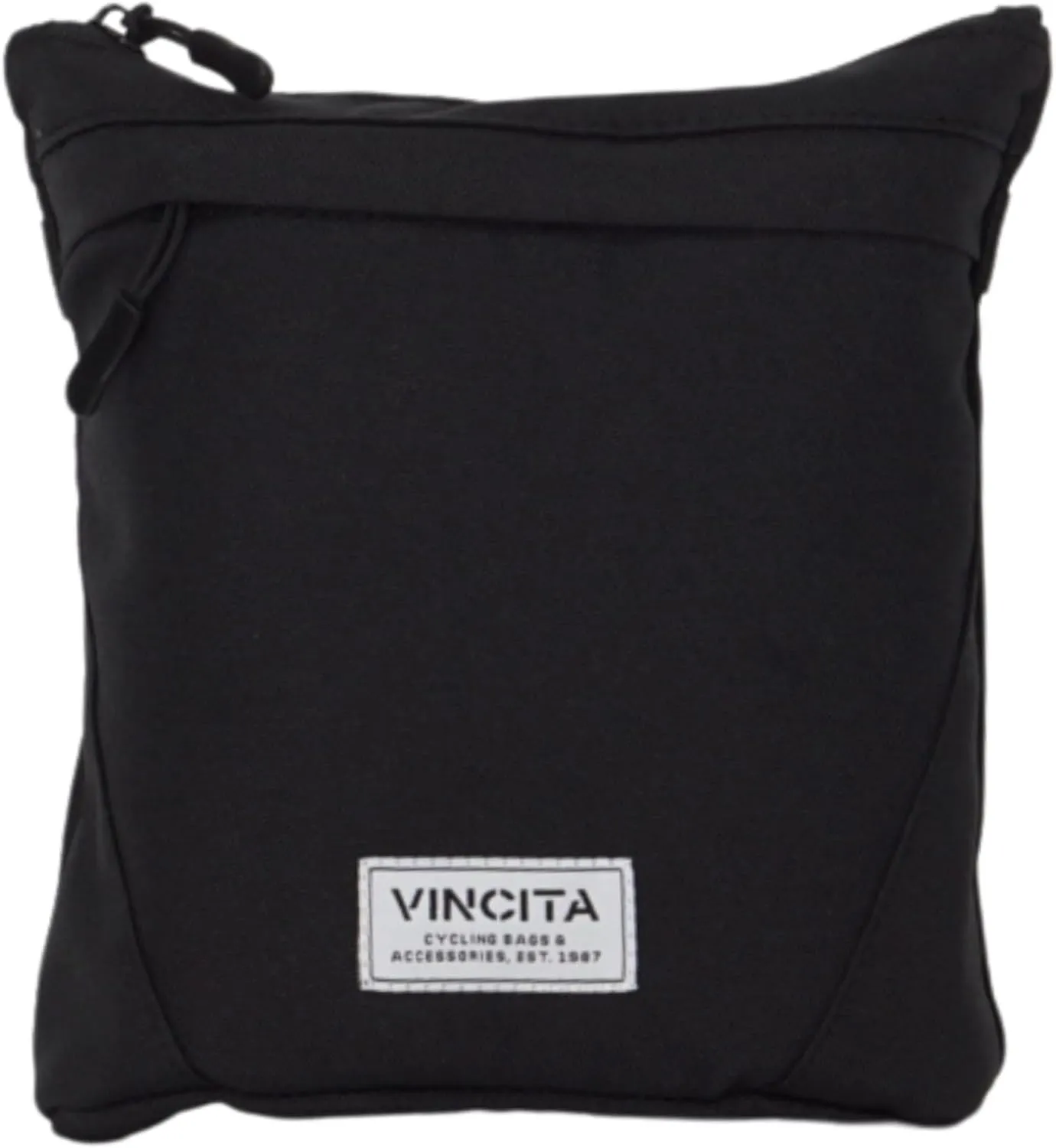 Vincita Invisibility Bagcover for Brompton Folding Bicycle - Lightweight with Integrated Pouch - Ideal for Train and Bus Travel (ALL BLACK)