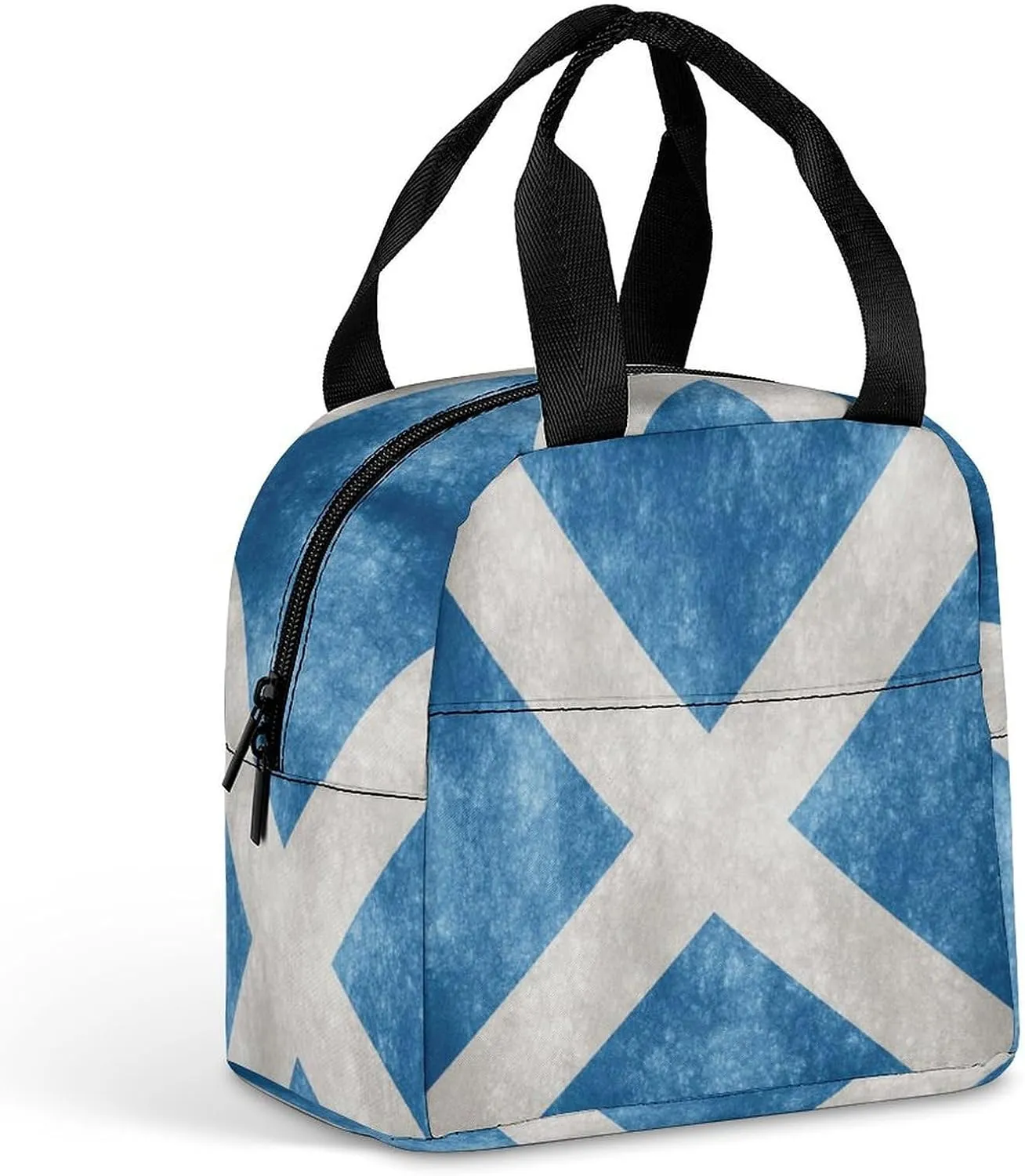 Vintage Scotland Flag Insulated Meal Tote Bag Portable Lunch Box Container Food Handbags for Men Women