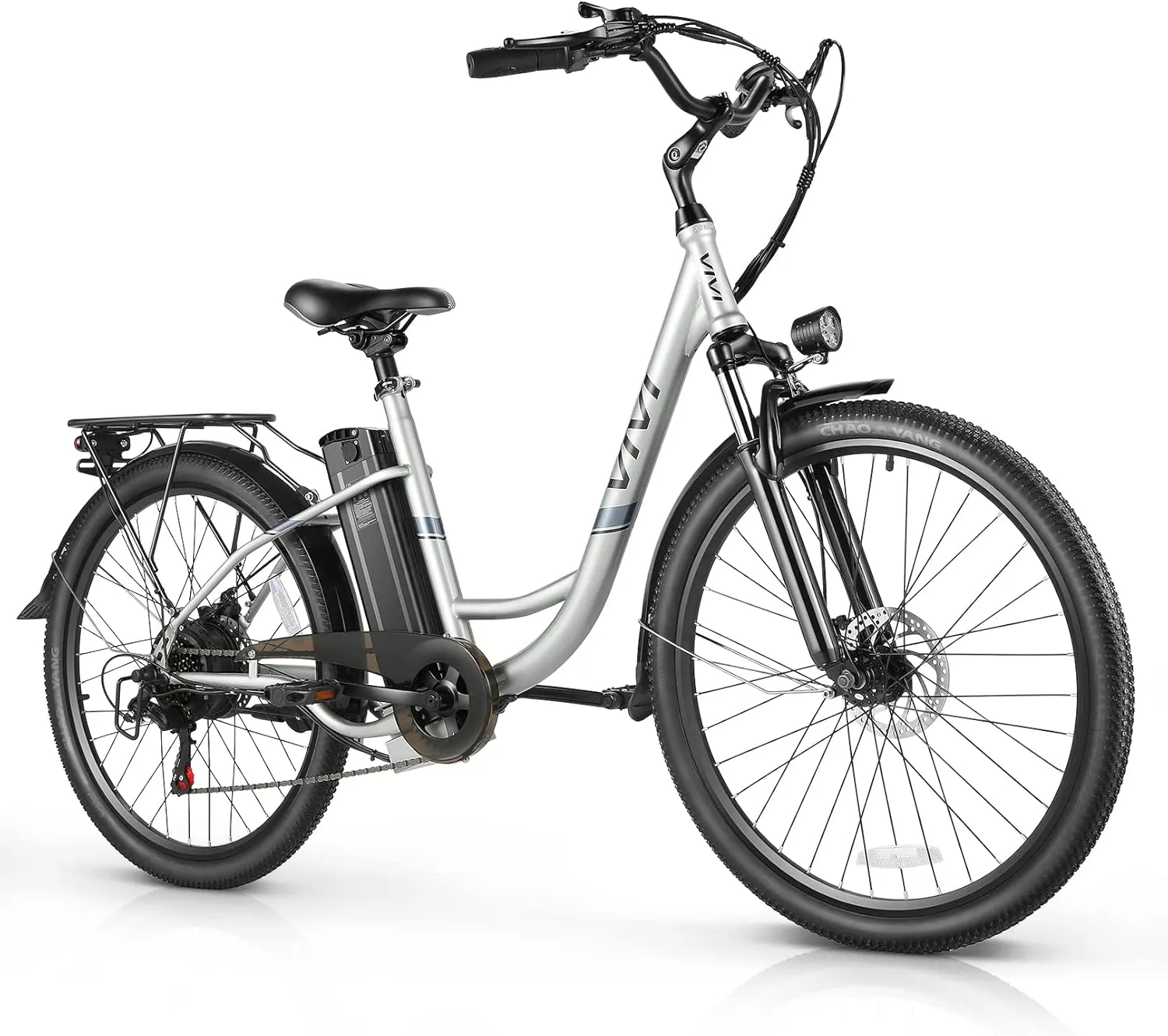 Vivi Electric Bike, 26" Electric Cruiser Bike 1000W Peak Ebike 22MPH Electric Bike for Adults, 48V Removable Battery, Cruise Control, 7 Speed Electric City Commuter Bicycle, UL 2849 Certified