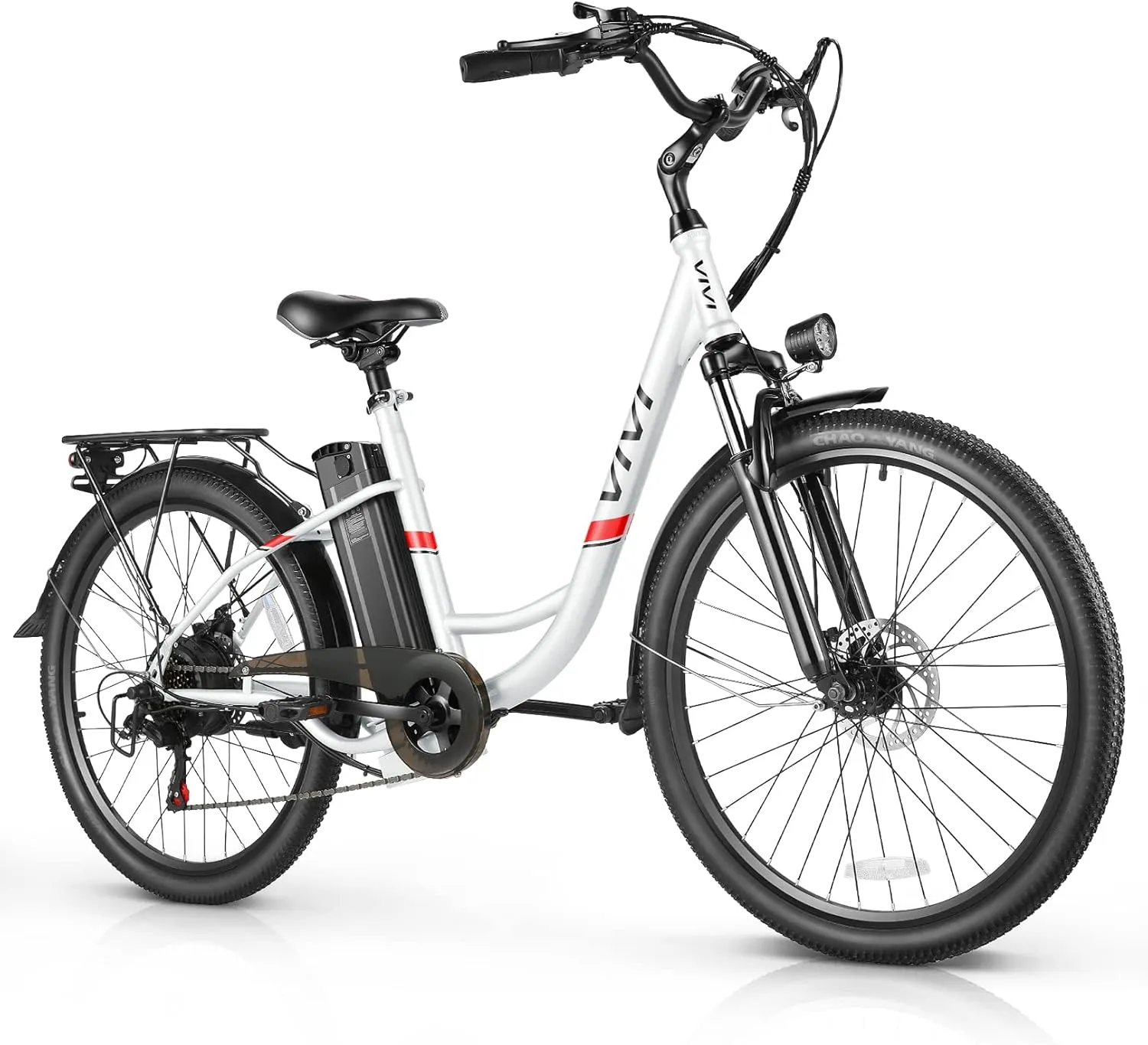 Vivi Electric Bike, 26" Electric Cruiser Bike 1000W Peak Ebike 22MPH Electric Bike for Adults, 48V Removable Battery, Cruise Control, 7 Speed Electric City Commuter Bicycle, UL 2849 Certified