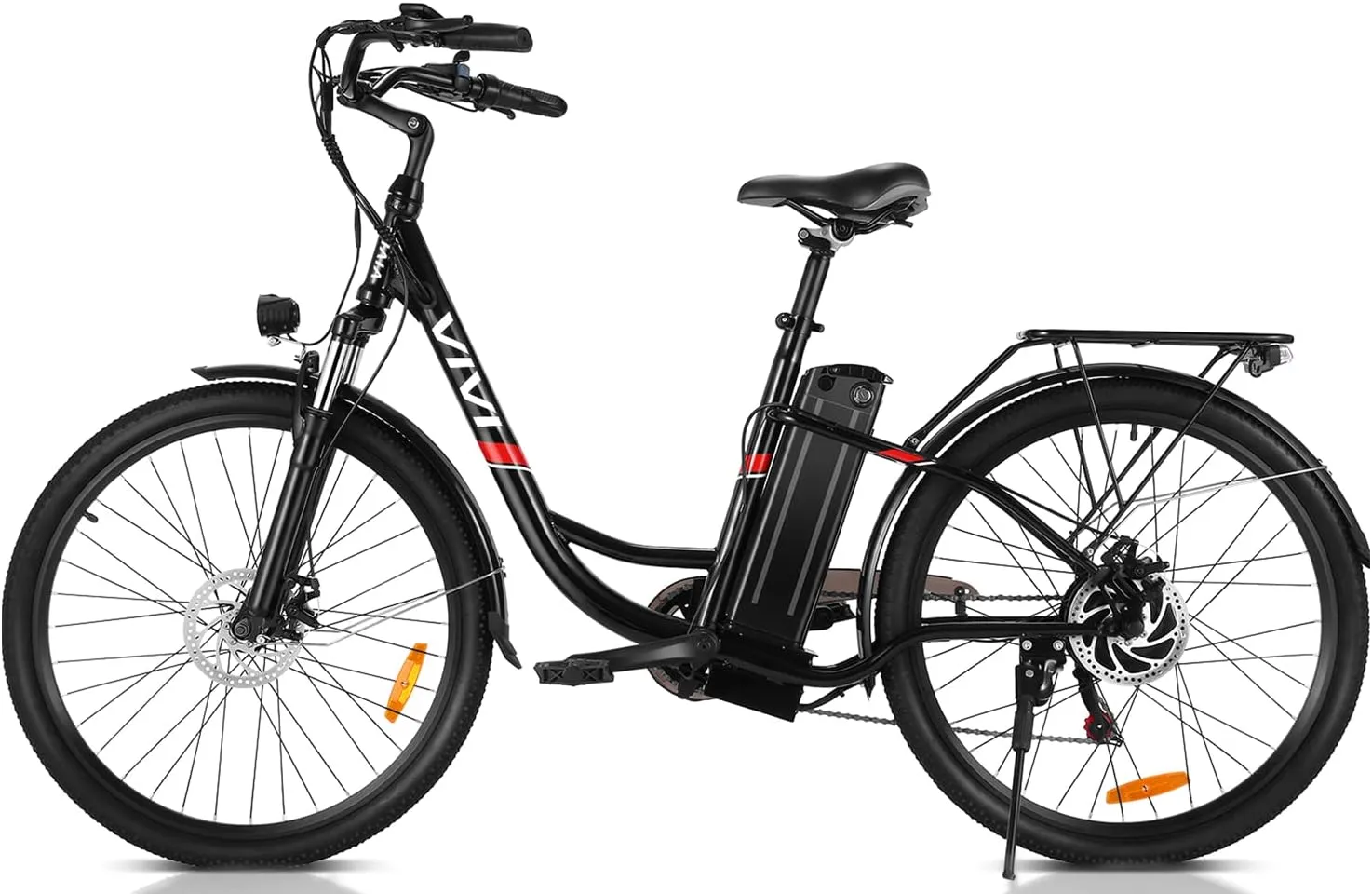 Vivi Electric Bike for Adults 750W Peak Ebike with Removable Battery, 26'' Electric Commuter Bike 22MPH & 50 Miles Adult Electric Bicycles with Cruise Control, LCD Display, UL 2849 Certified