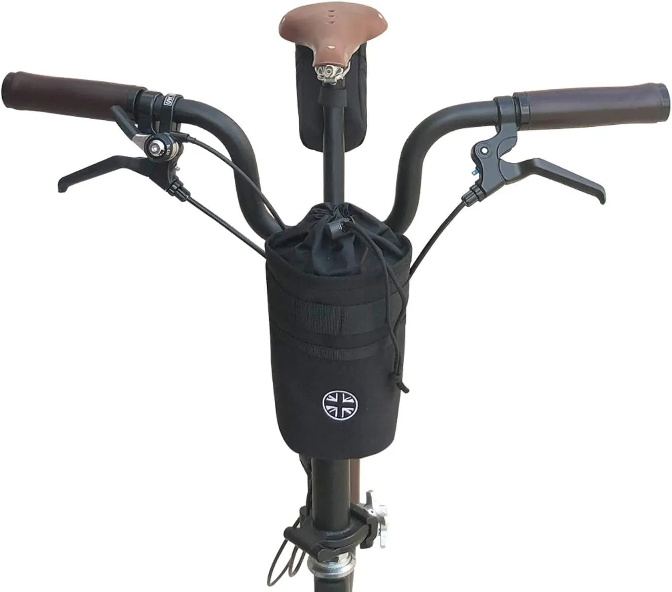 Water Resistant Stem Bag for Brompton and Birdy in Black